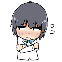 [LINEスタンプ] 後輩の女の子の画像（メイン）