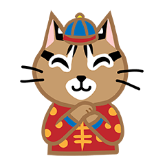 [LINEスタンプ] 台灣の山貓	(祭り)