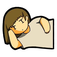 [LINEスタンプ] だらけ女子