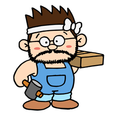 [LINEスタンプ] 大工のマンボ