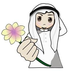 [LINEスタンプ] Arab guy , Keffiyeh lover