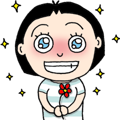 [LINEスタンプ] Bob Girl