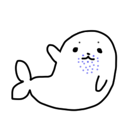 [LINEスタンプ] あおひげゴマフの画像（メイン）