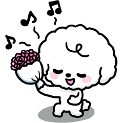 [LINEスタンプ] アフロ☆わんこ