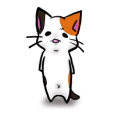 [LINEスタンプ] にゃん太とねこ美の画像（メイン）