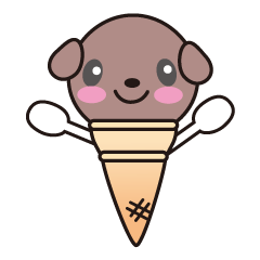 [LINEスタンプ] チョコレートアイスクリームの画像（メイン）