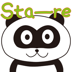 [LINEスタンプ] Panda's Padawo kun(English version)