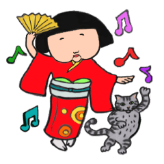 [LINEスタンプ] ふくこさんとサバトラネコ