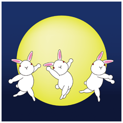 [LINEスタンプ] Habits of Rabbitsの画像（メイン）