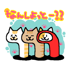 [LINEスタンプ] 博多のちんあなごねこの画像（メイン）