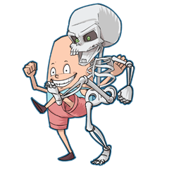 [LINEスタンプ] skull friend