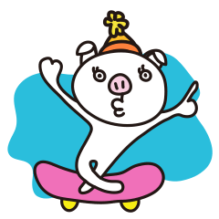 [LINEスタンプ] Pig'n choの画像（メイン）