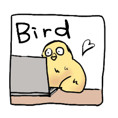 [LINEスタンプ] 賢い鳥