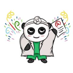 [LINEスタンプ] Doctor Panda and Friends