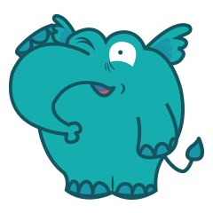 [LINEスタンプ] Funny Elephantの画像（メイン）