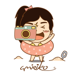 [LINEスタンプ] amieiko: Mi-Ke a little girlの画像（メイン）