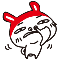 [LINEスタンプ] Red_bunny