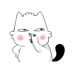 [LINEスタンプ] HERO - A mustache catの画像（メイン）