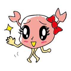 [LINEスタンプ] かにこのカニミちゃん