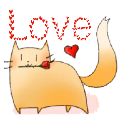 [LINEスタンプ] きつね猫