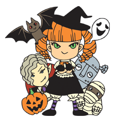 [LINEスタンプ] TRICK OR TREAT