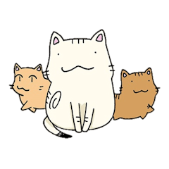 [LINEスタンプ] 猫の日常生活の画像（メイン）