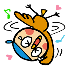 [LINEスタンプ] 踊るちゅんぺい