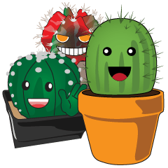 [LINEスタンプ] Smiley Cacti