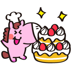 [LINEスタンプ] お馬さんのお祝いスタンプ