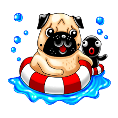 [LINEスタンプ] Pug and Dollsの画像（メイン）