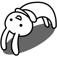 [LINEスタンプ] おバカうさぎ