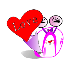 [LINEスタンプ] The life of Lady-Snail