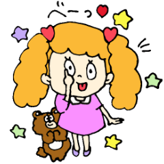 [LINEスタンプ] ツインテールガールの日常の画像（メイン）