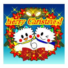 [LINEスタンプ] 子猫のプリンちゃんクリスマス（日本語）の画像（メイン）