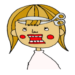 [LINEスタンプ] 美容師（女性）スタンプの画像（メイン）