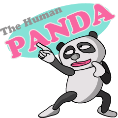 [LINEスタンプ] パンダ人間