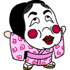 [LINEスタンプ] 江戸遊び（女用）の画像（メイン）