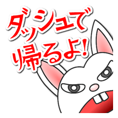 [LINEスタンプ] せっかちウサギとのんびりカメの画像（メイン）