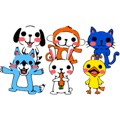 [LINEスタンプ] あにまるず ANIMALZUの画像（メイン）