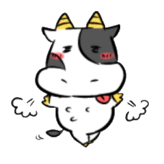 [LINEスタンプ] うしくん