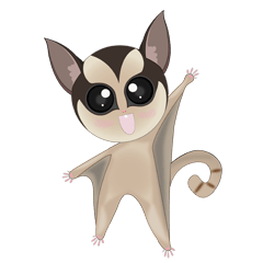 [LINEスタンプ] Sweetie Sugar glider