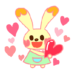 [LINEスタンプ] うさぽっぽ