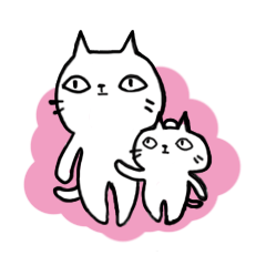 [LINEスタンプ] 猫時々子猫（日本語ver）の画像（メイン）