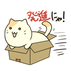 [LINEスタンプ] 箱入りにゃんこ