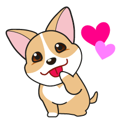 [LINEスタンプ] ハッピーなコーギー犬のコゾー