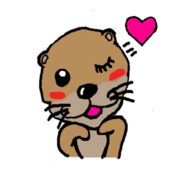 [LINEスタンプ] 愛しのカワウソちゃん