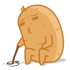 [LINEスタンプ] Popomo the potato life