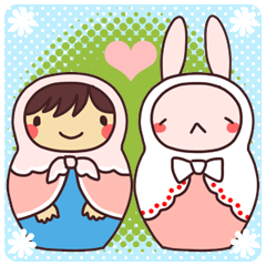 [LINEスタンプ] マトリョーシカのメッセージの画像（メイン）