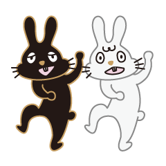 [LINEスタンプ] 【フレンズシリーズ第1弾】らびっと兄弟の画像（メイン）