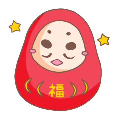 [LINEスタンプ] まろダルマさんの画像（メイン）